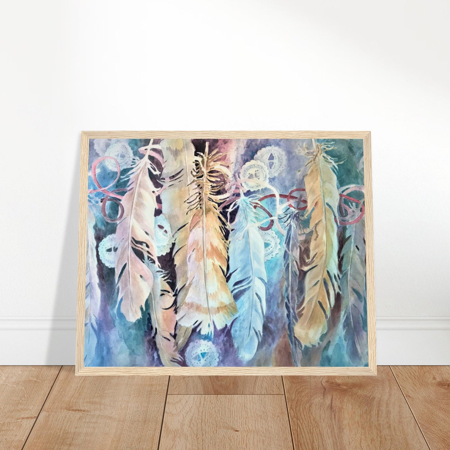 'Conchos’ Watercolor | 16x20 Wooden Framed Art Print | Original Artwork by American Artist Barbara Cleary