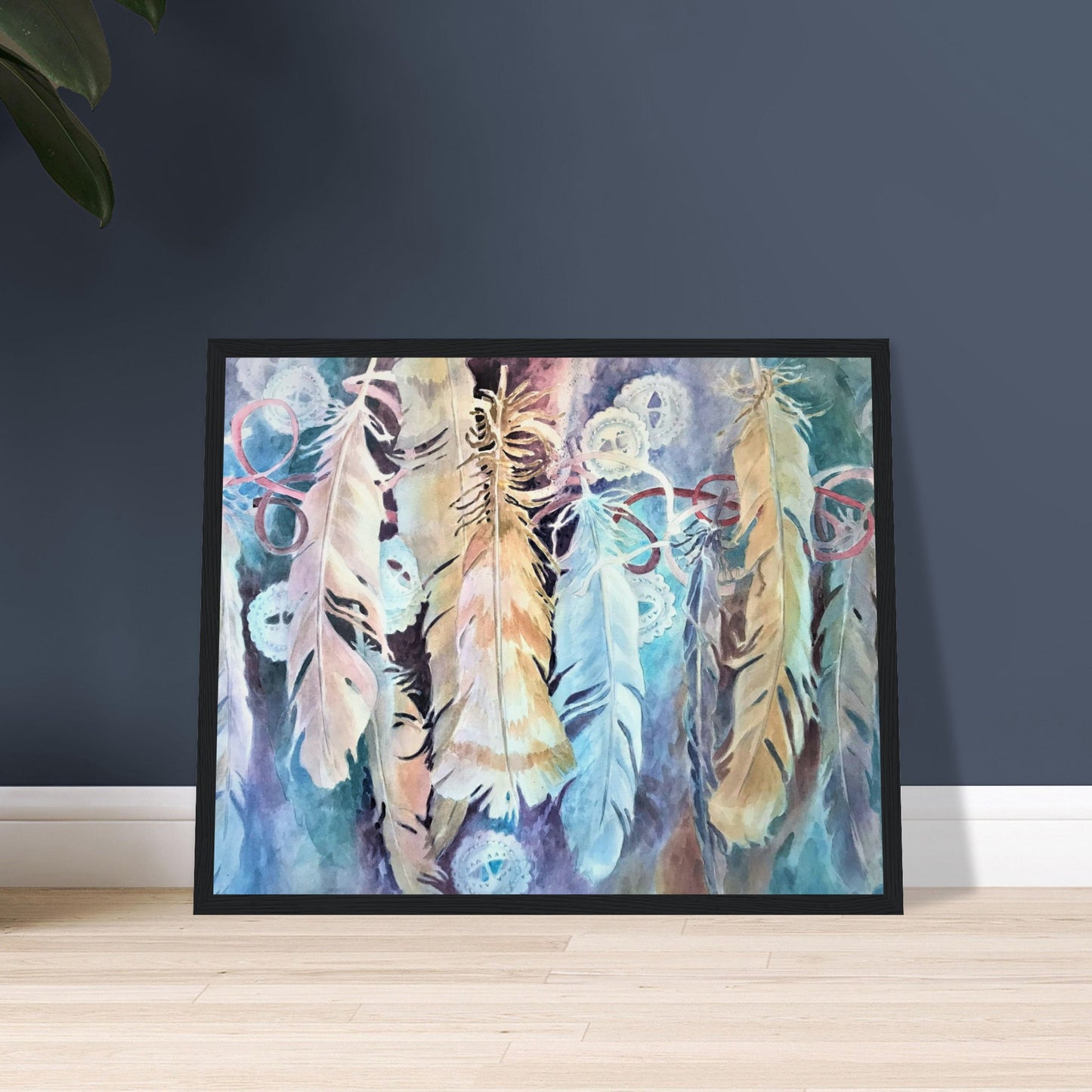 'Conchos’ Watercolor | 16x20 Wooden Framed Art Print | Original Artwork by American Artist Barbara Cleary