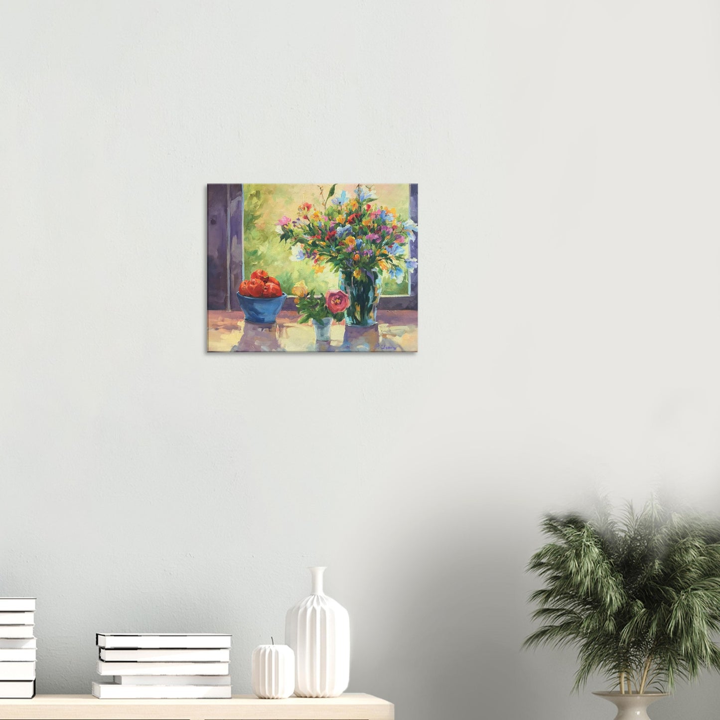 "Myrna's Apples" Floral Print 16x20 inch on Canvas Barbara Cleary Designs