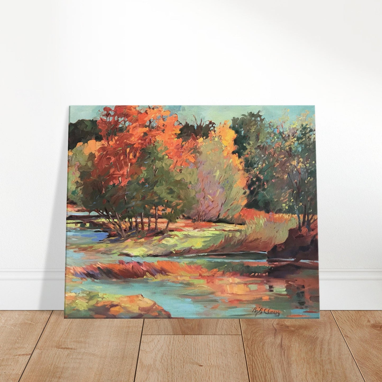 "Along the Illinois" Art Print on 20x24 inch Canvas by Barbara Cleary Designs