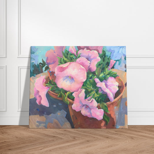 "May's First Born" Floral Art Print on 20x24 Canvas by Barbara Cleary Designs