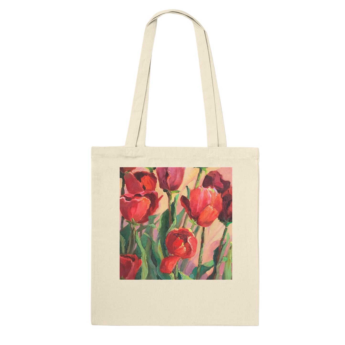 "Tulips" Floral Classic Tote Bag by Barbara Cleary Designs