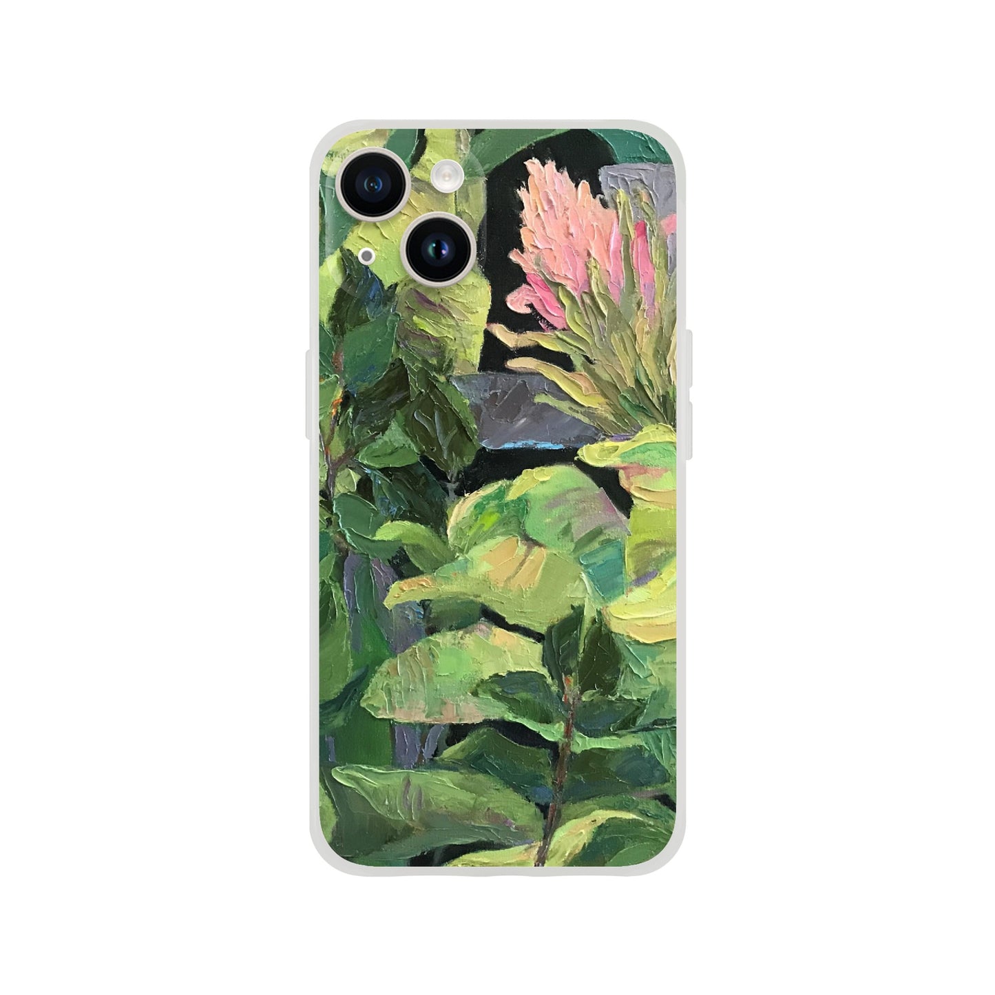 "Bromeliad" Flexi Phone Case for Iphone or Samsung by Barbara Cleary Designs