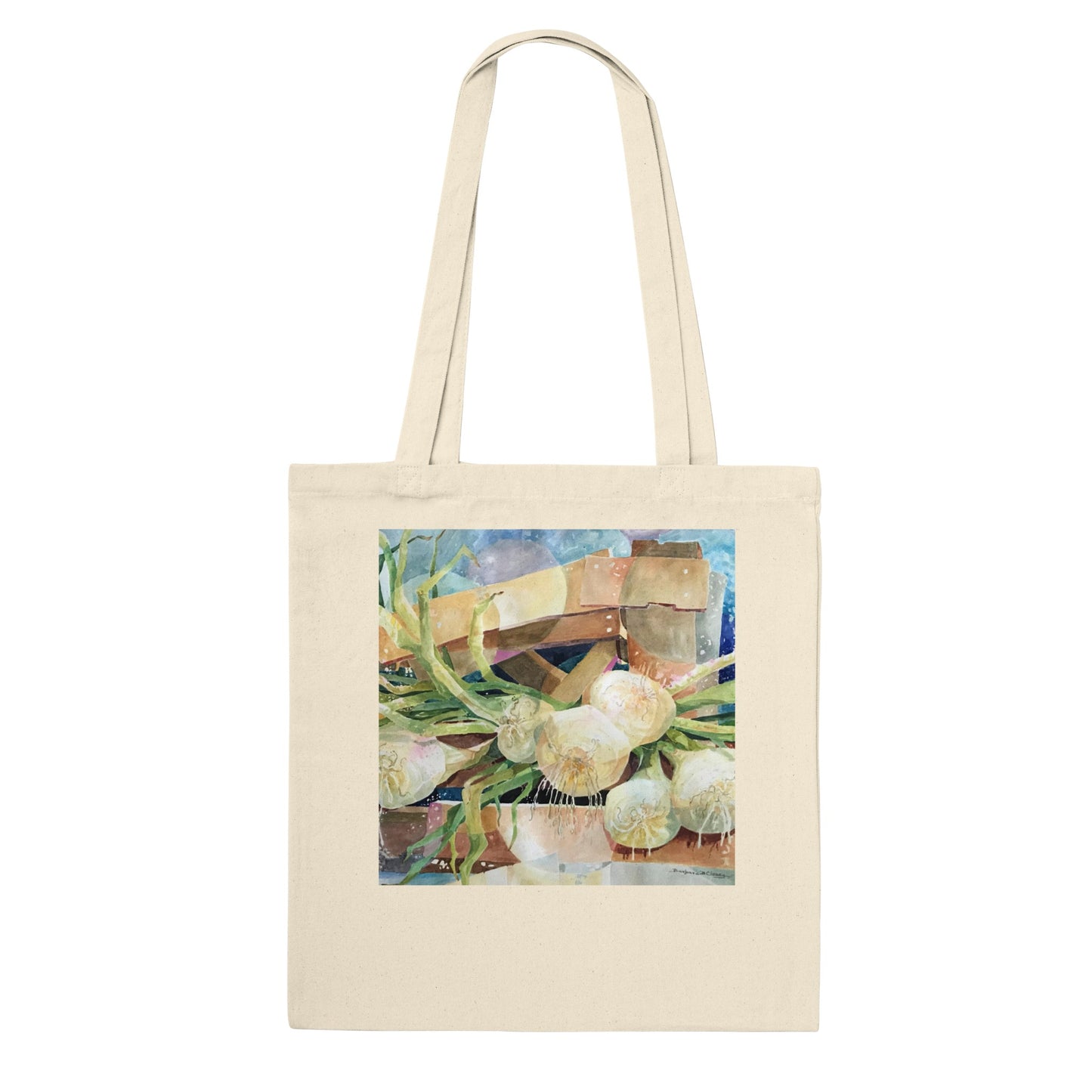 "Onions" Watercolor Classic Tote Bag by Barbara Cleary Designs