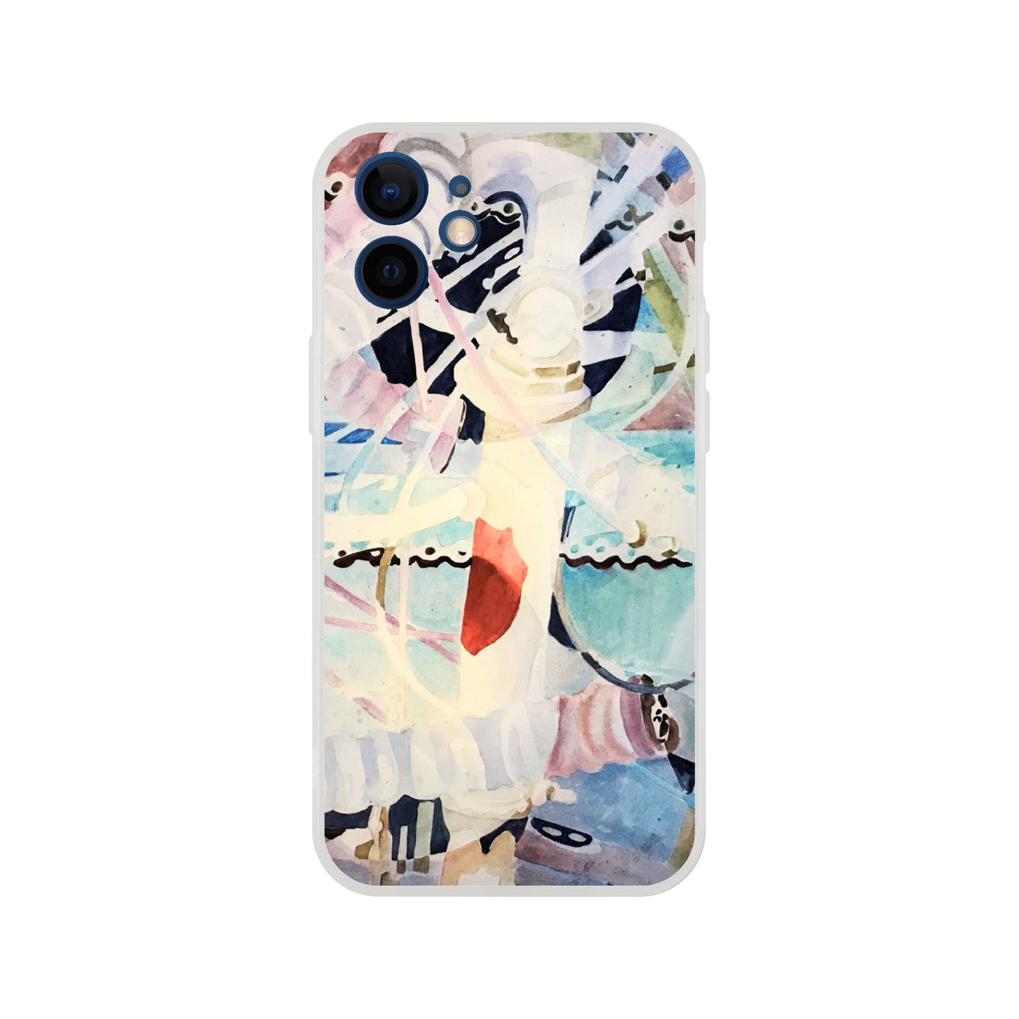 "Wheel in a Wheel" Flexi Phone Case for Iphone or Samsung by Barbara Cleary Designs