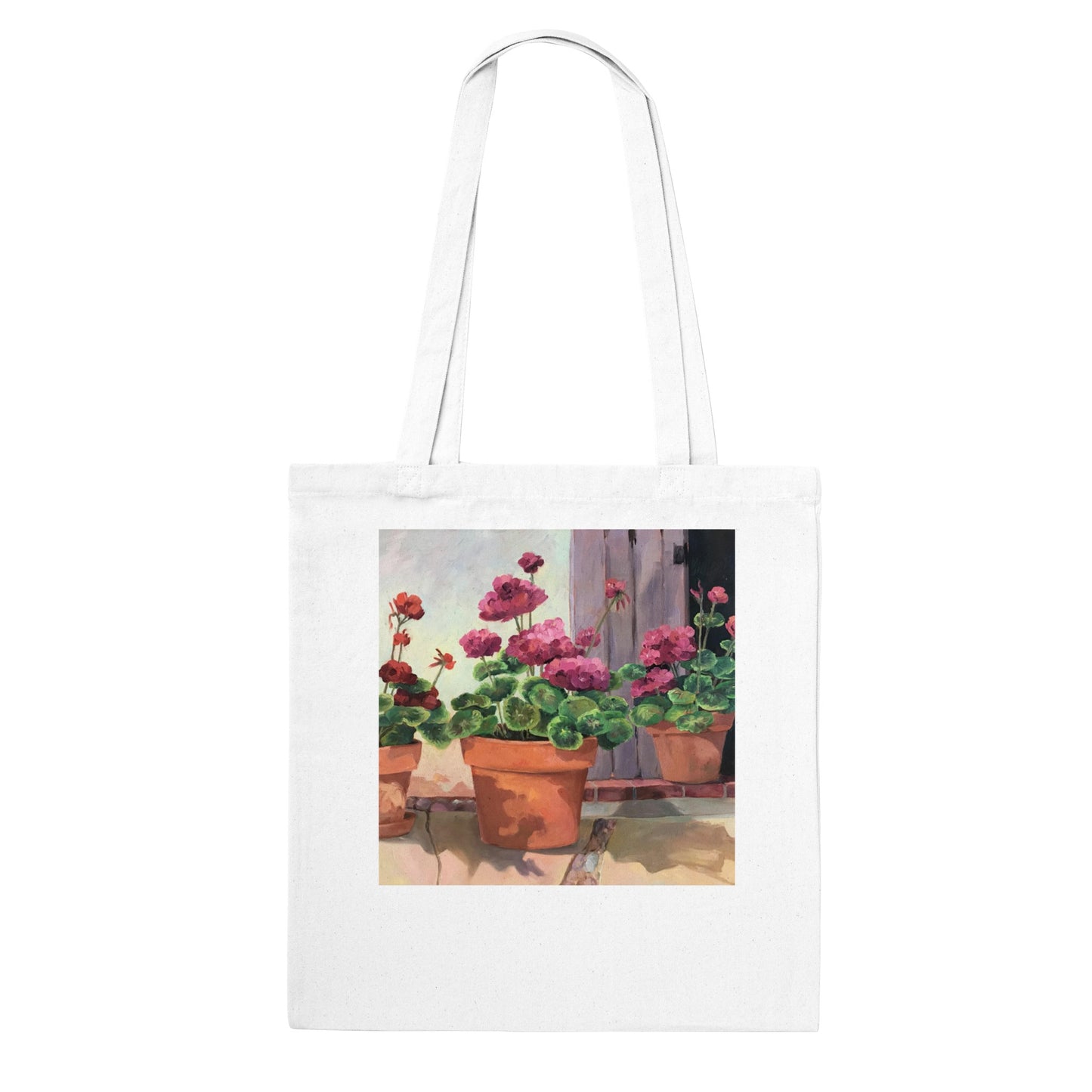 "Geraniums"  Classic Tote Bag by Barbara Cleary Designs