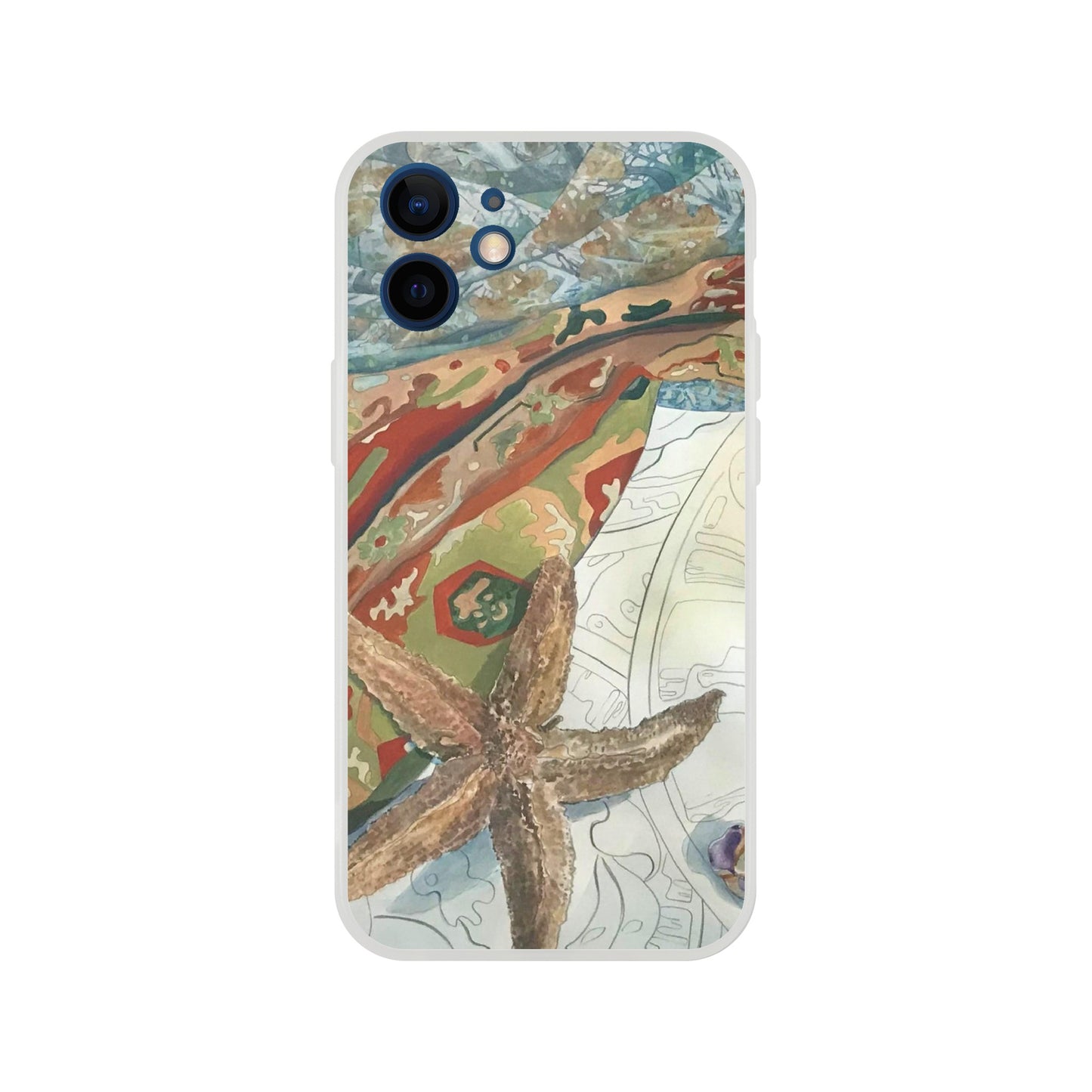 "Shells" Flexi Phone Case for Iphone or Samsung by Barbara Cleary Designs